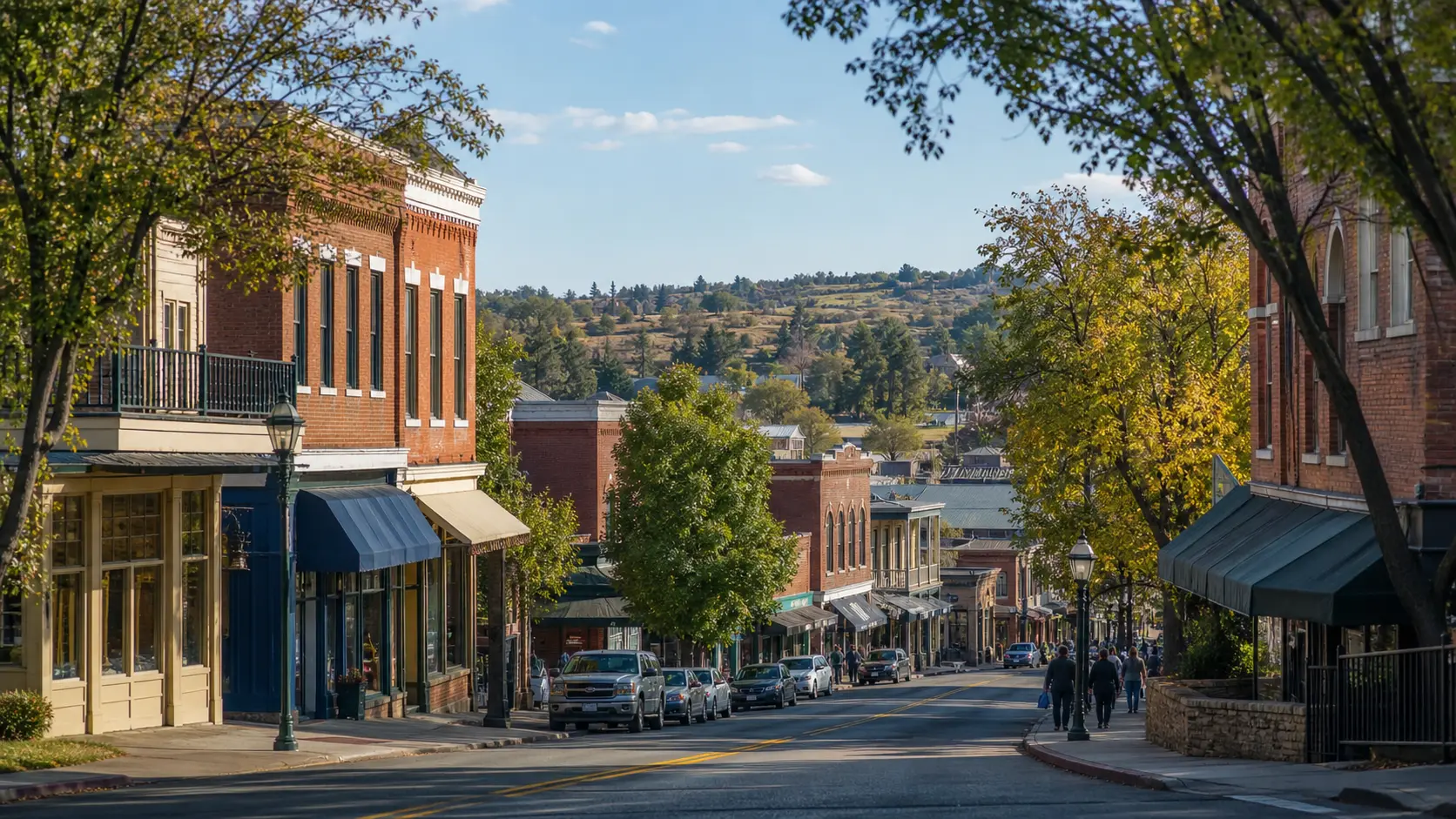Auburn-inspired foothill streetscape