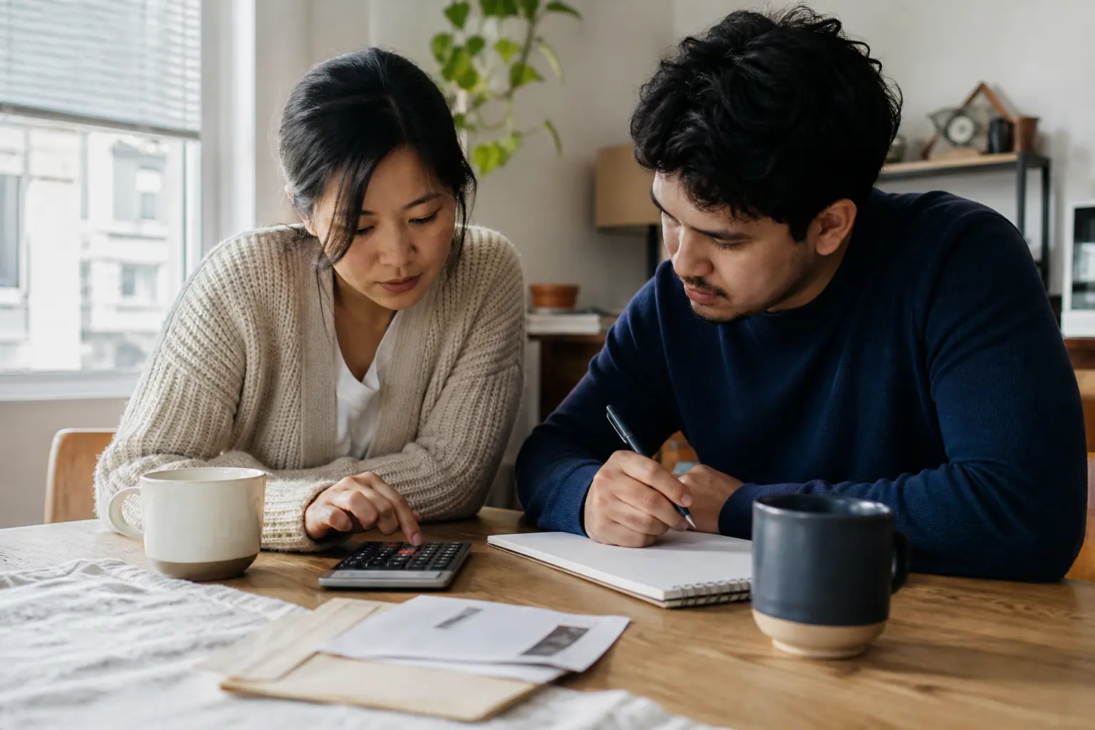A California household making a down-payment plan