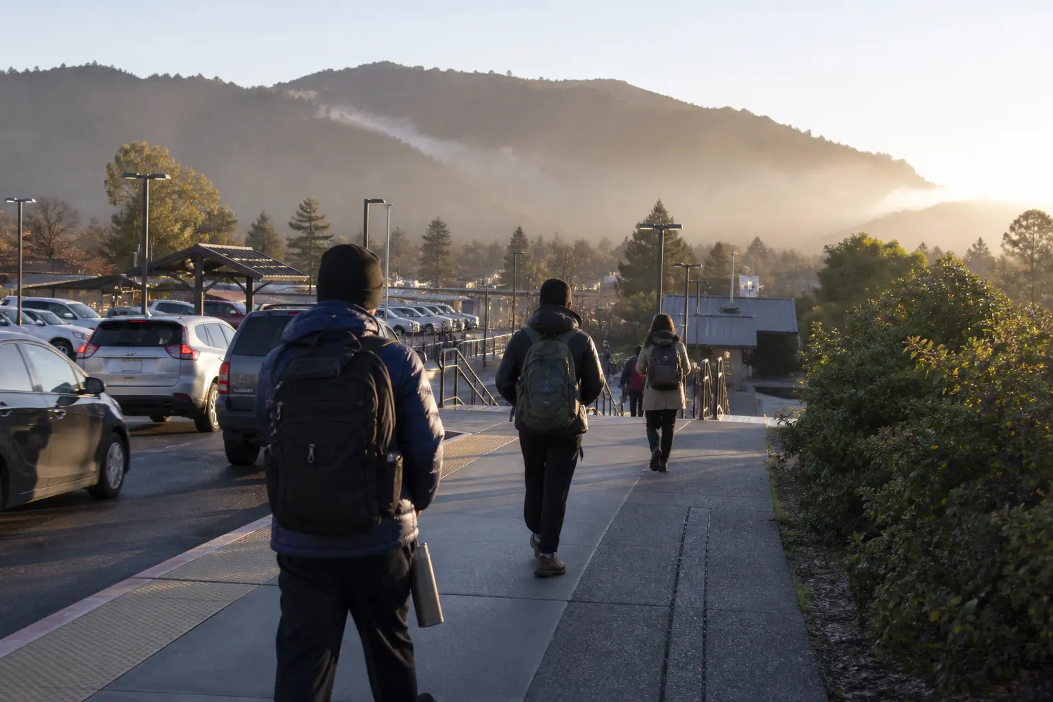 A morning commute from a Northern California foothill community