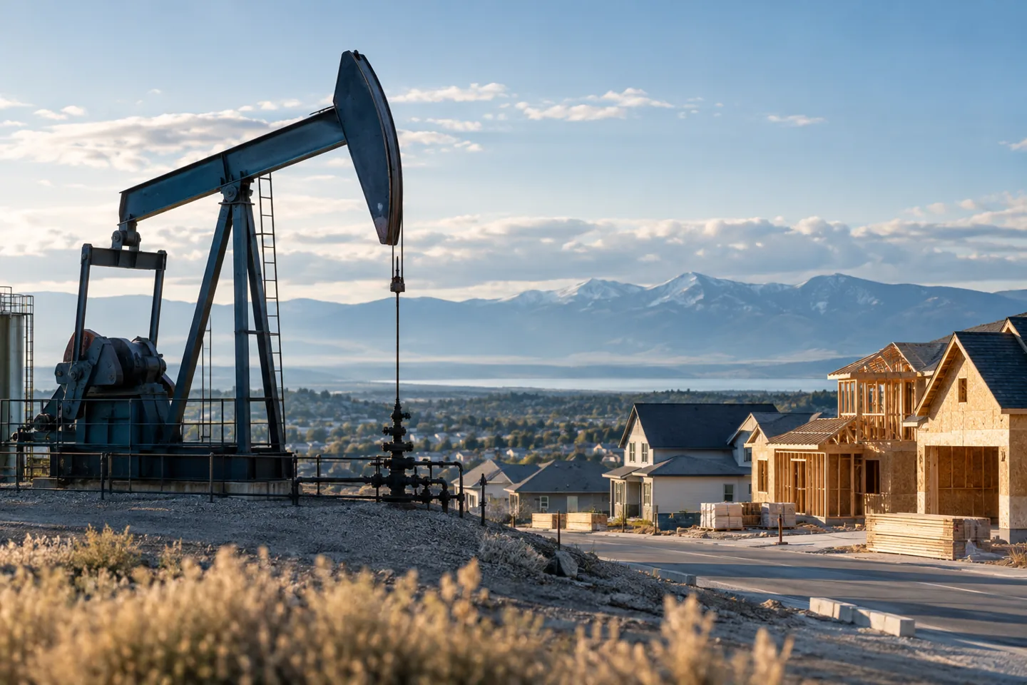 Illustrative editorial image about A 14% weekly oil rally put household resilience and inflation on a collision course