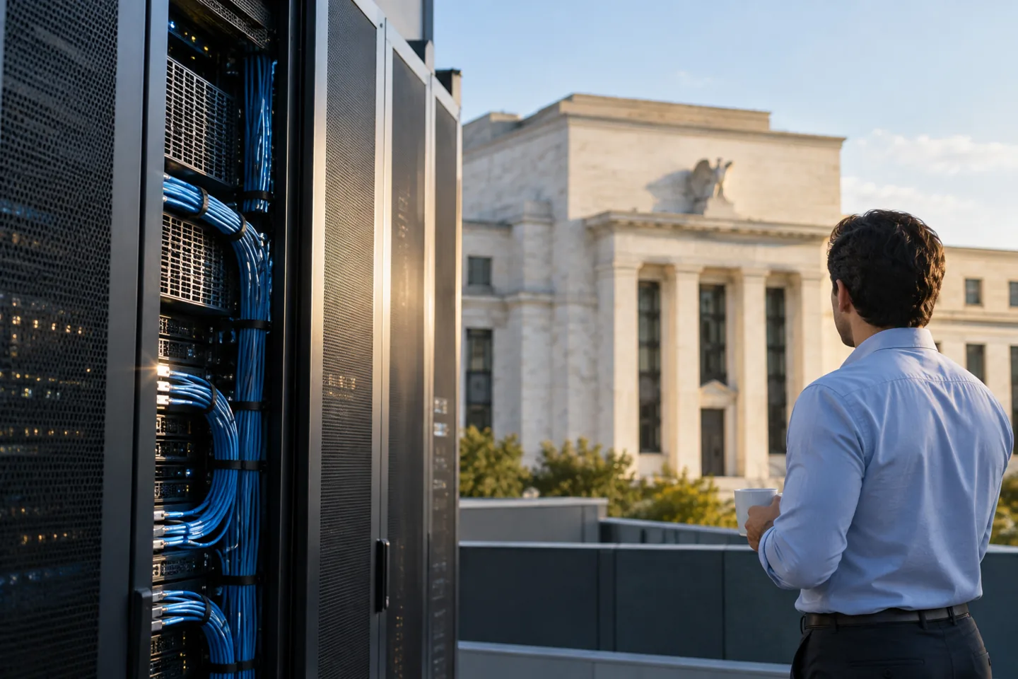 Illustrative editorial image about Microsoft surged while the 30-year Treasury reached 5.22%