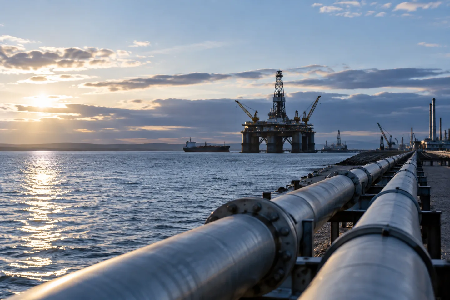 Illustrative editorial image about Brent touched $95 as the 10-year Treasury reached 4.65%
