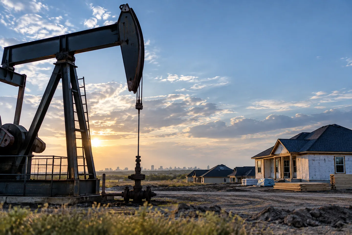 Illustrative editorial image about Oil above $90 and a 4.70% Treasury yield tightened the housing vise