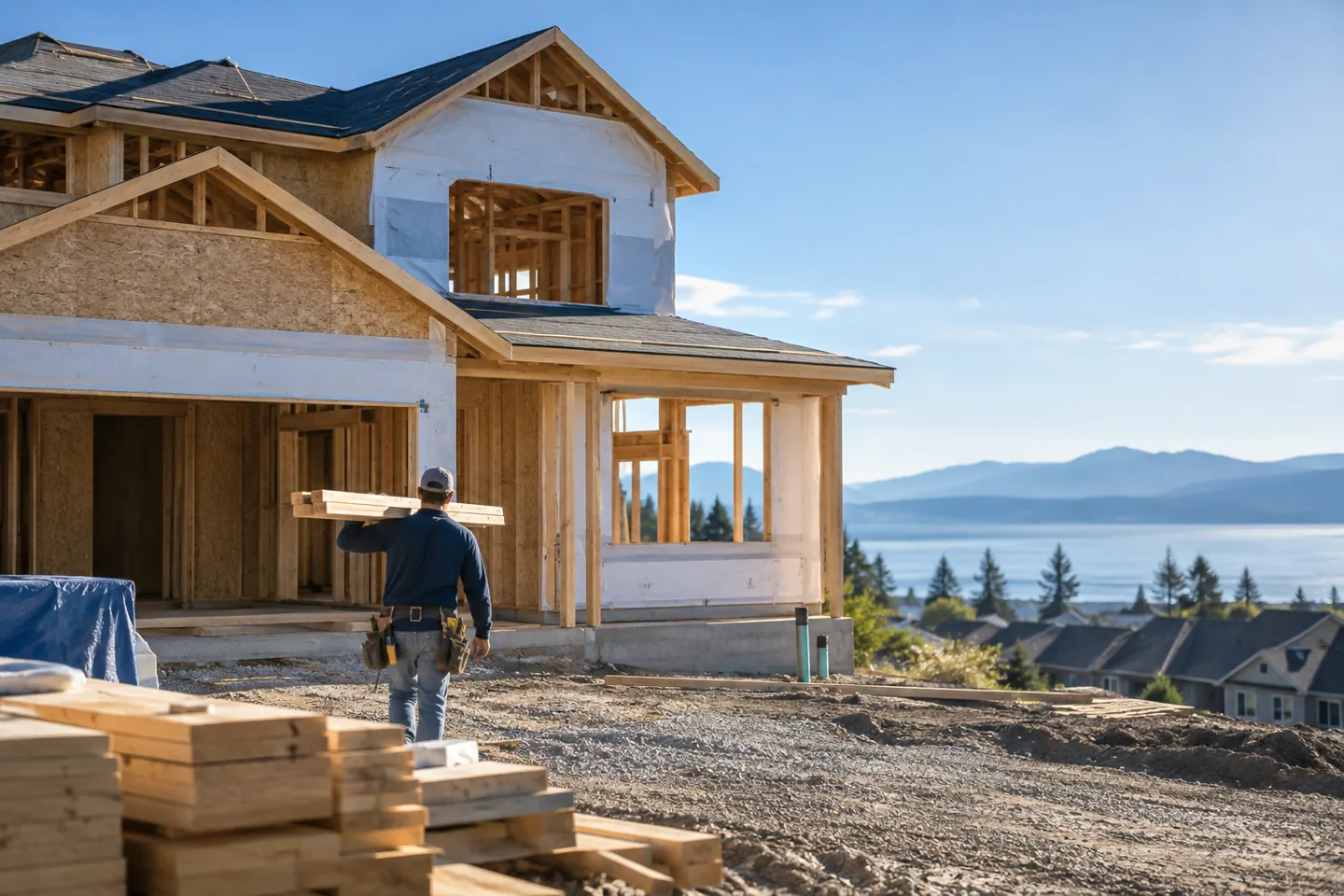 Illustrative editorial image about July new-home sales estimate leads Tuesday's housing picture